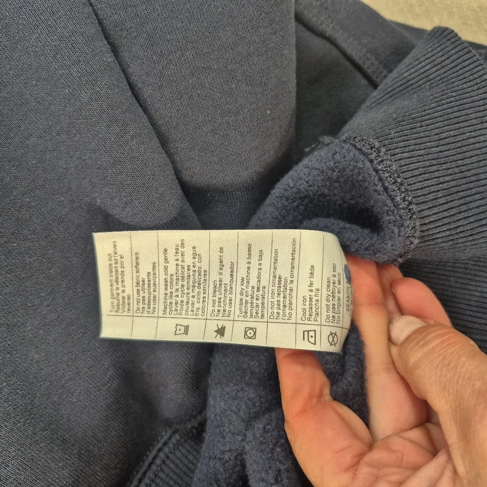 Carhartt Men's XXL Rain Defender Loose Fit Heavyweight Quarter-Zip Hoodie Blue - Picture 12 of 12